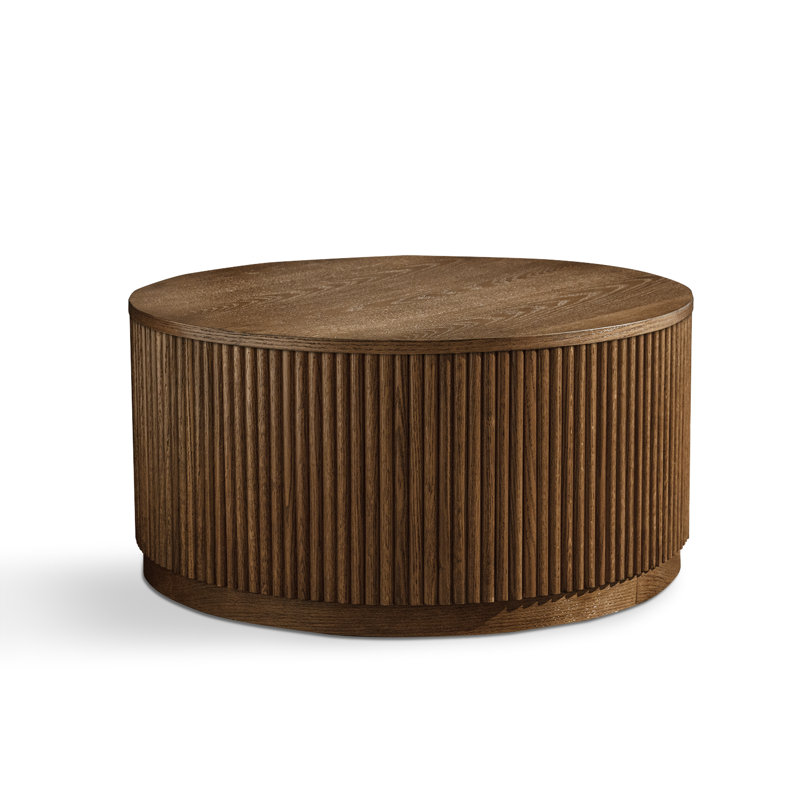 Chaunce Solid Coffee Table, Brown