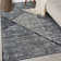 Contemporary Distressed Geometric Area Rug