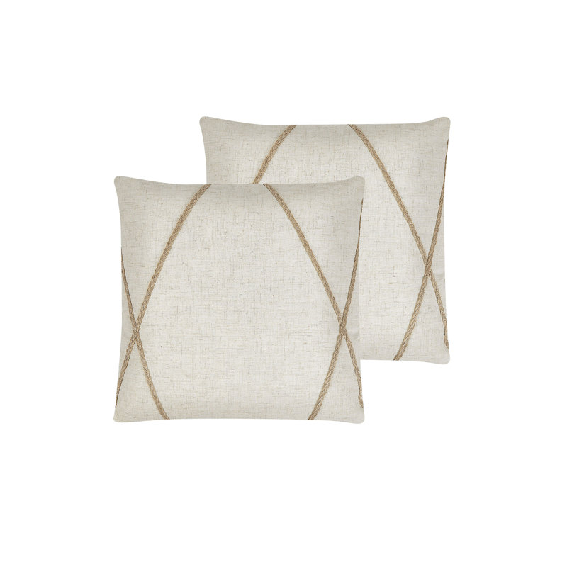 Wold Geometric Square Cushion