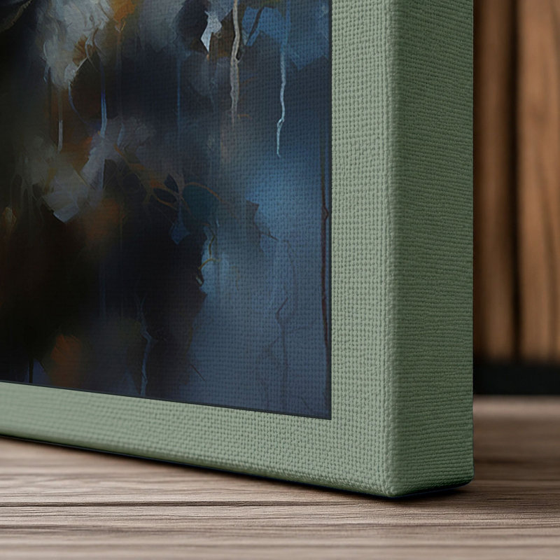 Wolf's Gaze Modern - Print, 30x20 - 76.2 x 50.8 cm, Sage Border