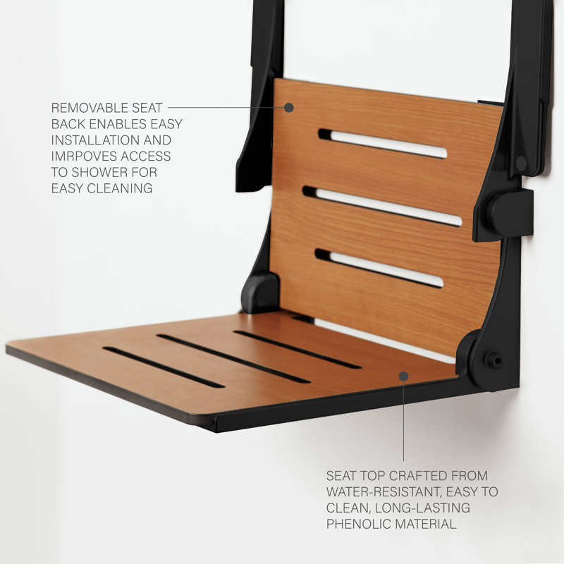 Silhouette Comfort Folding Shower Seat with Arms