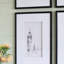 Ensemble de 4 reproductions d'art mural