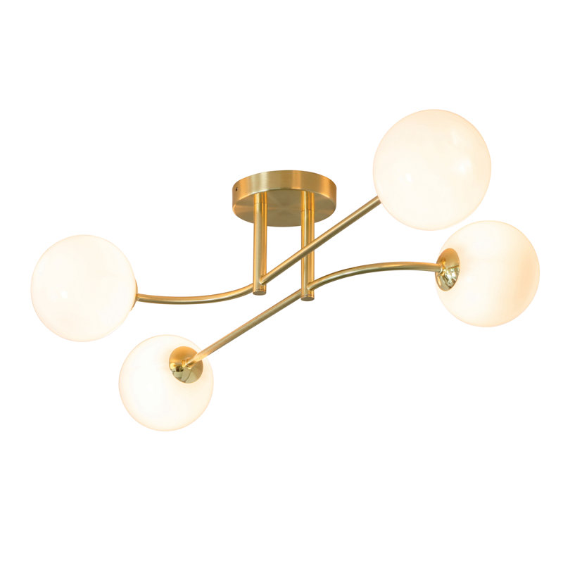 Aaliyah Glass Semi Flush Mount
