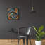 Art mural en verre acrylique 24 po x 24 po «psychedelic œil 4» par Rey Klimt-116354017