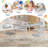 Folding Table & Chairs Set for Kids, Portable Classroom & Playroom Use-1673202756