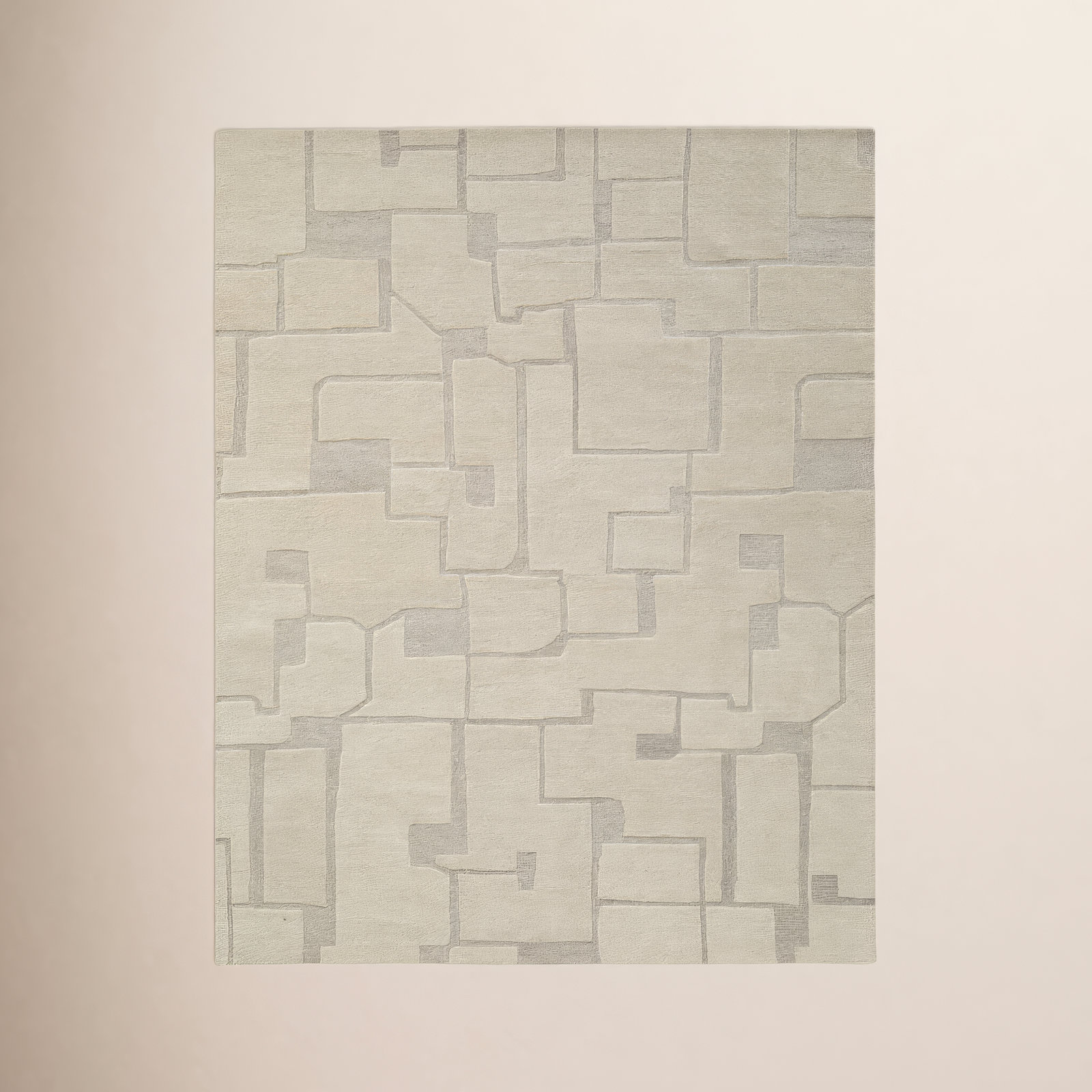 Lira Hand-Tufted Wool Abstract Area Rug, Rectangle 7'6" x 9'6"