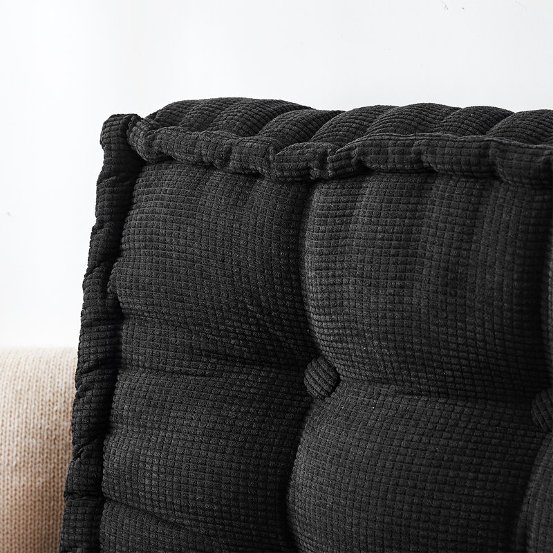 Coussin de sol Rainha, Noir