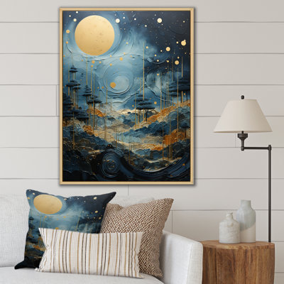 " Gold Blue Uranus Moonlight Mirage I "