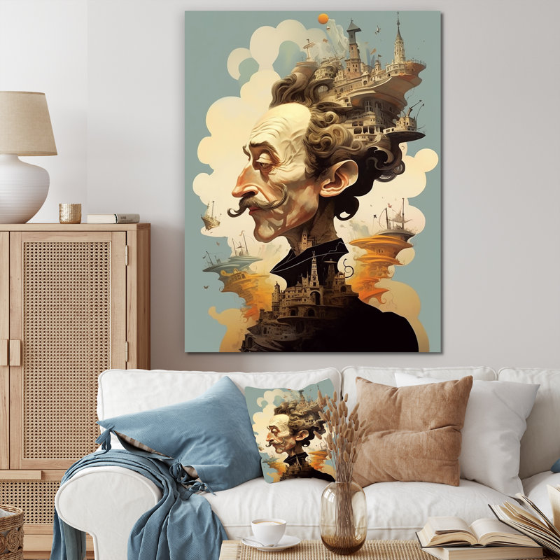 Reproduction sur toile de Dali, H 44 po x l 34 po x P 1,5 po, Toile tendue