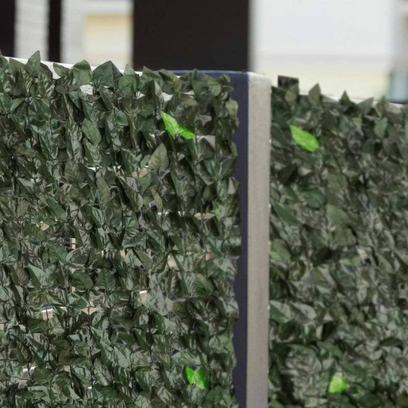 Leaf Balcony Rolled Fence Panel, Dark Green, 300 cm x 150 cm