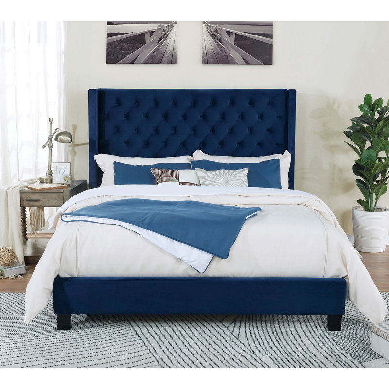 Grand lit, Ryleigh, Grand, Bleu marine