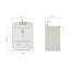 Meuble-lavabo simple avec plateau Abshire 31-93359338