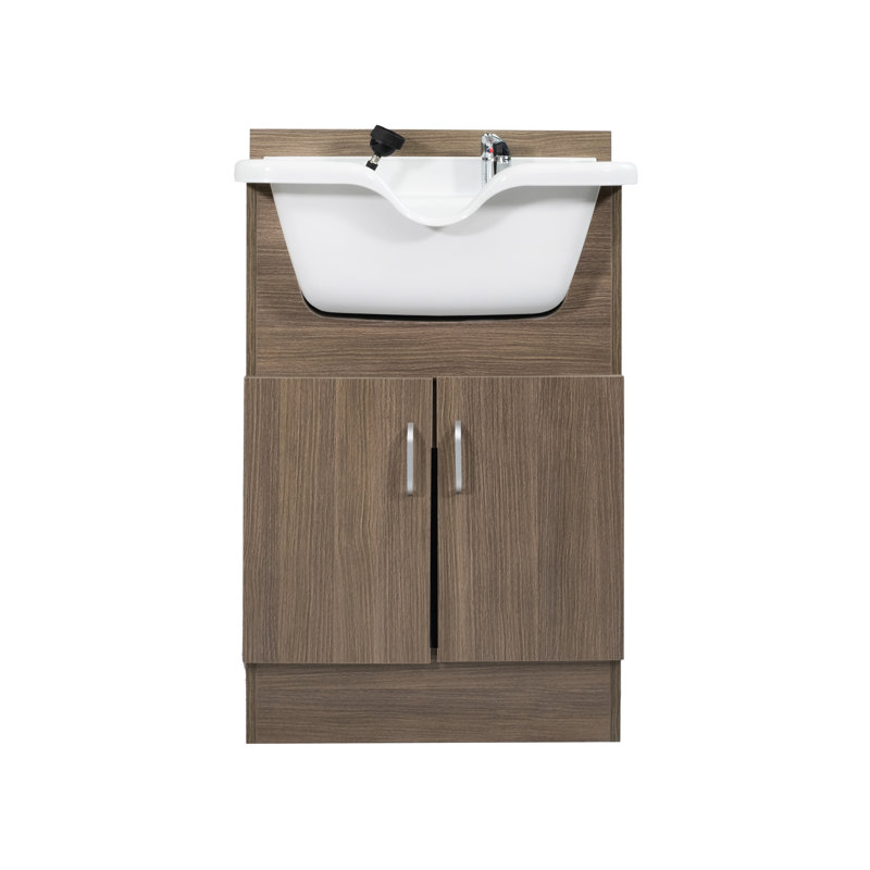 Shampoo Sinks, Lightwood & White