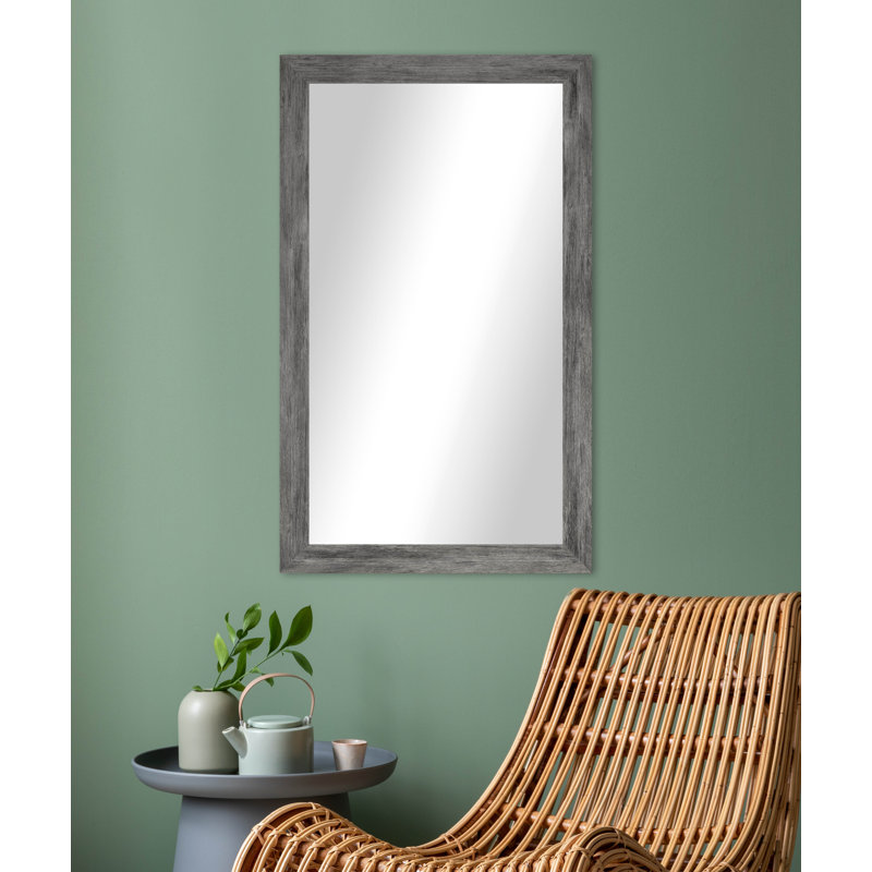 Engineered Wood Flat Wall Mirror, 33" x 50"