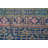 Small Blue Turkish Vintage Patchwork Rug Ideal for the Kitchen with a Vibrant Colorful Design Inspired by Antique Oushak Aesthetics