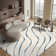 Ashal Shag Cream/Blue Area Rug