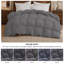  Édredon en fibre de duvet synthétique toutes saisons doux - Insert de couette douillet et moelleux avec pattes de coin pour un ajustement sûr-1855826112-1826080993