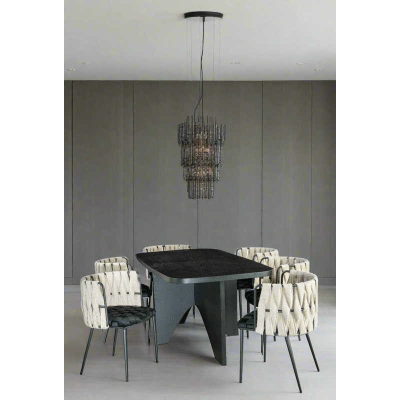 Table de salle à manger Askins, Noir