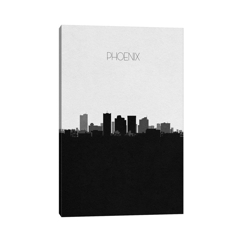Phoenix, Arizona City Skyline by Ayse Deniz Akerman - Wrapped Canvas Gallery-Wrapped Canvas Giclée, 152.5 cm H x 101.5 cm W
