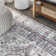 Stilwell Vintage Medallion Charcoal Gray/Ivory Rug