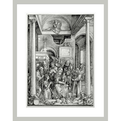La Vierge et l'enfant avec les saints par Albrecht Dürer, impression giclée sur cadre