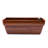 7.8 In. Dark Wood Plastic Rectangle Self-Watering Planter Pot