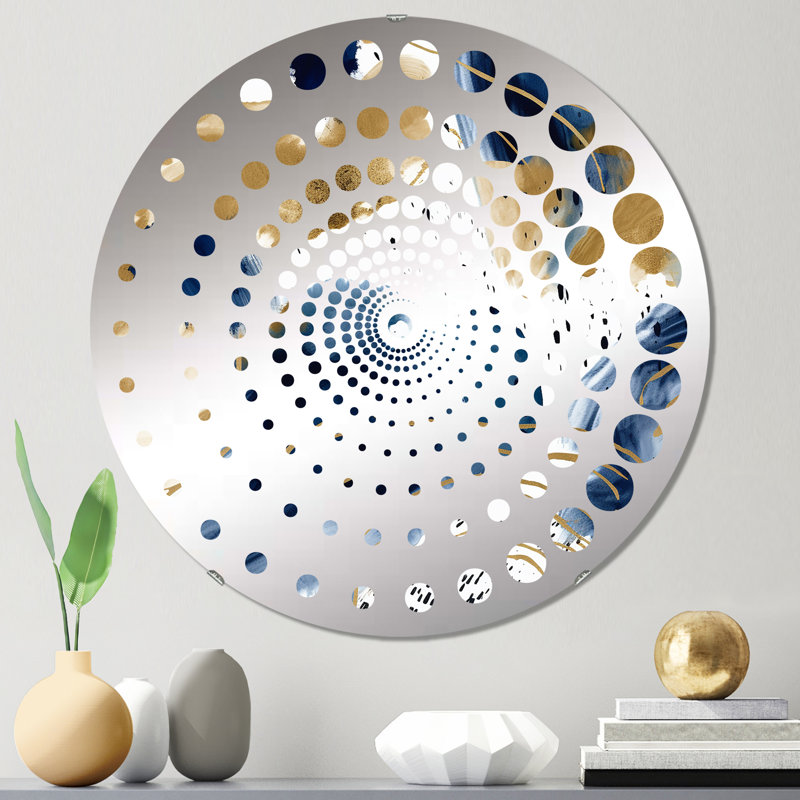 Sanvi - Miroir mural spiralé, 31,4 po x 31,4 po