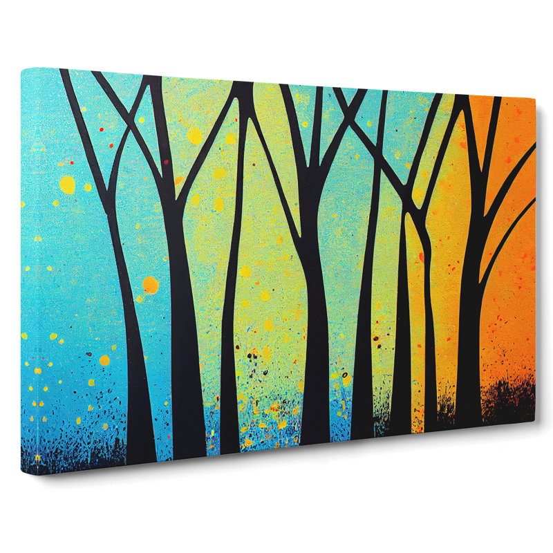 Appealing Abstract Forest - Wrapped Canvas, 35cm H x 50cm W x 3cm D