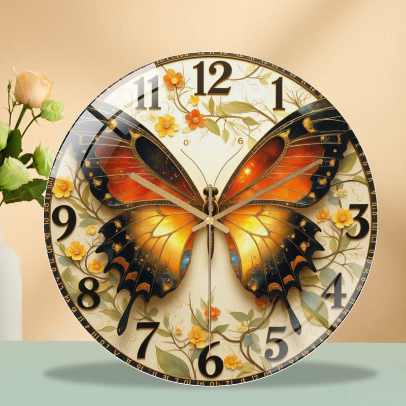 Horloge murale Butterfly