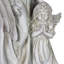 Statue de jardin en résine ange et petite fille Exhart