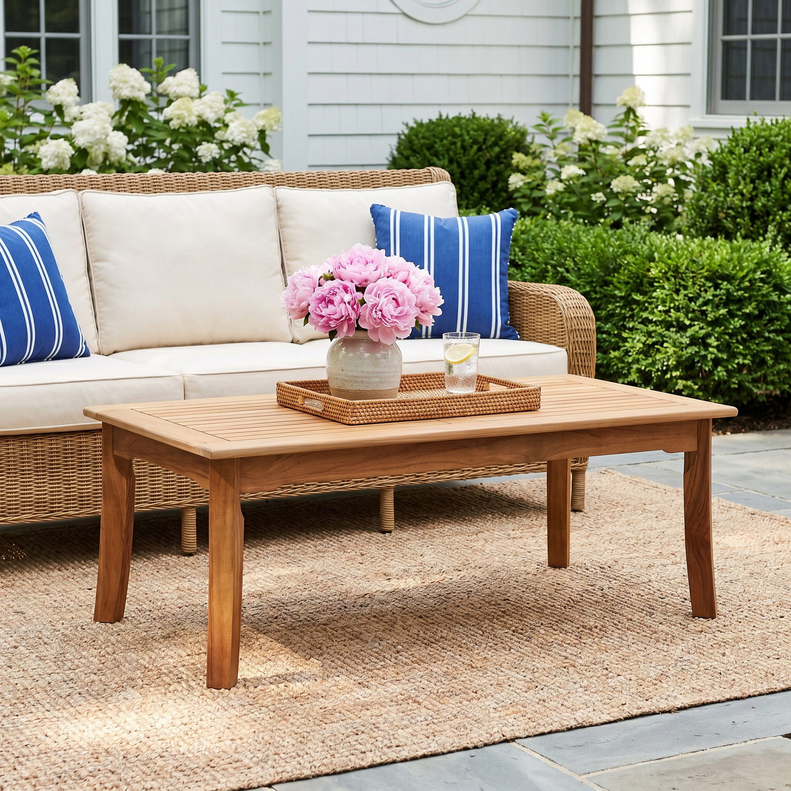 47'' Teak Outdoor Coffee Table