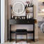 Table de meuble-lavabo à miroir 17 po