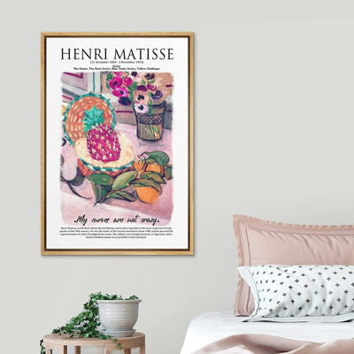 " Pineapple & Lemon Still Life Abstract " by Henri Matisse Painting Print