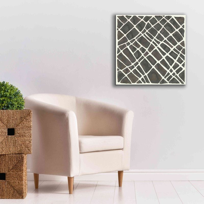 «Graphisme VI» par Chris Paschke, impression sur toile, estampe numérique, H 26 po x l 26 po x P 1,5 po