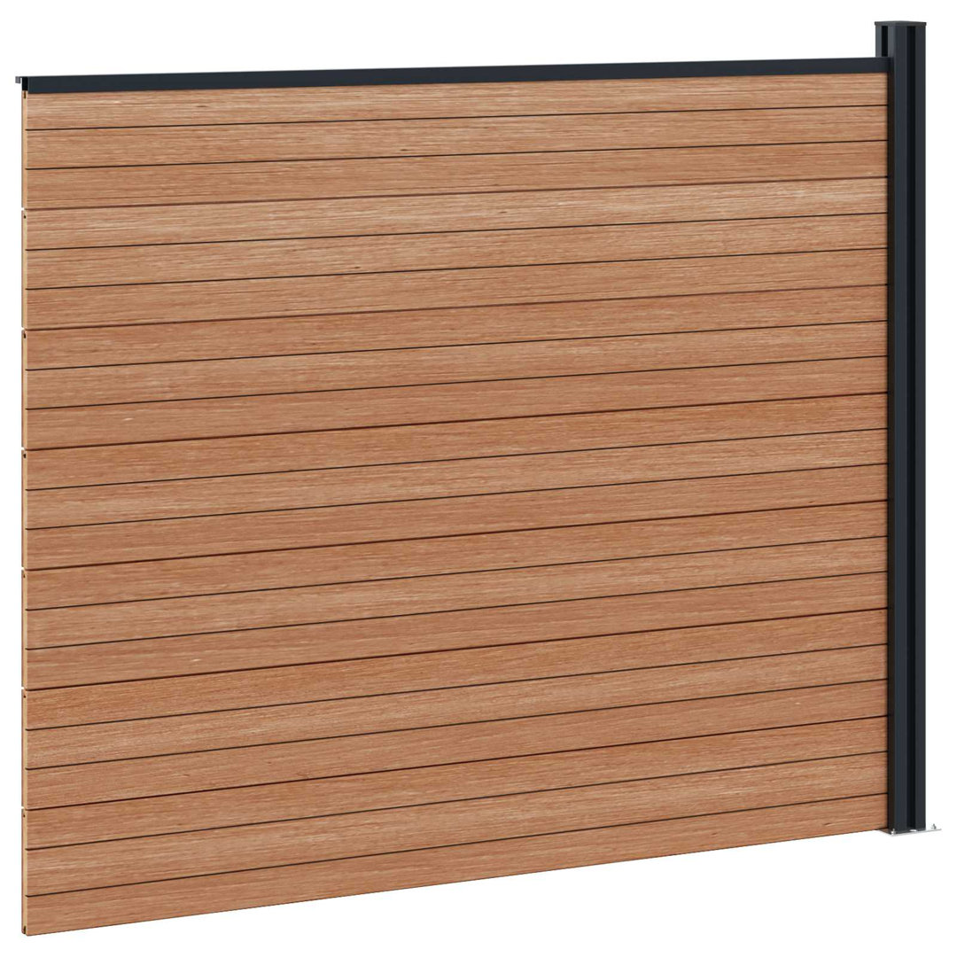 Vidaxl Fence Panel WPC Garden Barrier Edging Fencing Multi Colours Multi Sizes