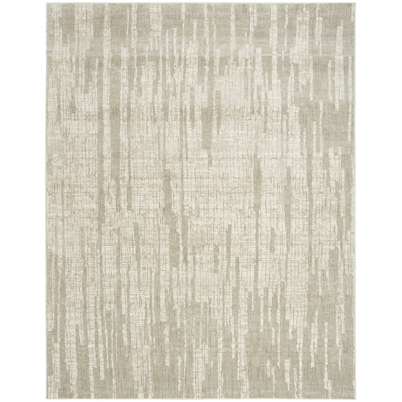 Tariebi 6' x 9' Sage Modern Indoor Rug, Rectangle 6' x 9', Sage
