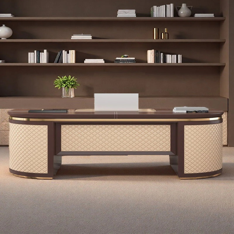 Bureau à domicile de style luxueux, H 29,92 po x l 78,74 po x P 35,43 po