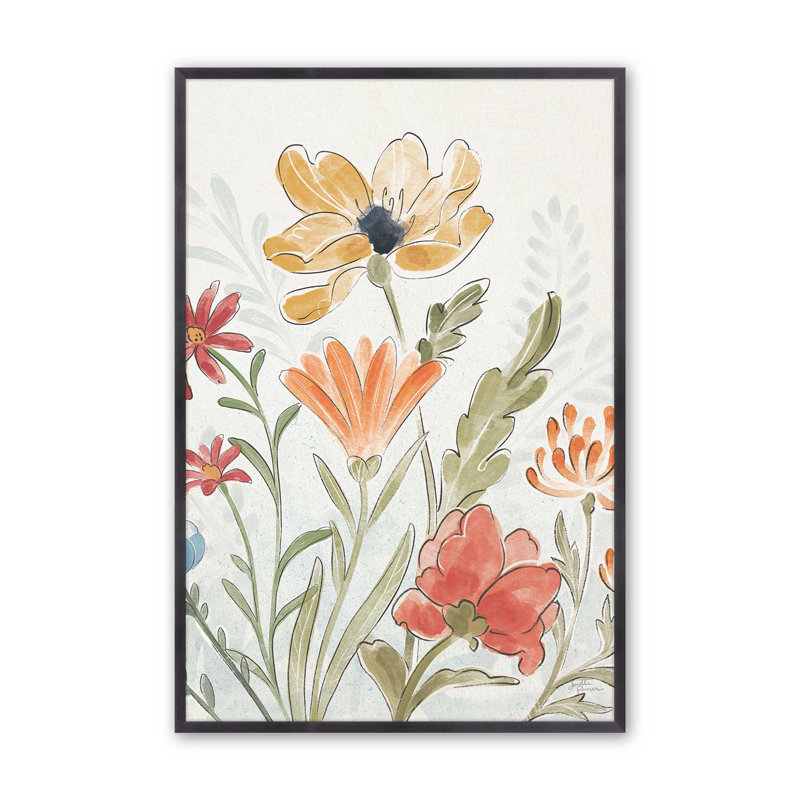 «Garden Melody In Bloom III», H 11,25 po x l 9,25 po, Zinc patiné