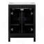 Ensemble de meuble-lavabo 24 po avec lavabo en céramique, meuble-lavabo peu encombrant - l 24 po x P 18 po x H 34 po, 2 portes à fermeture en douceur-1357671529