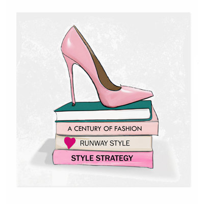 «Fashion and Glam», talons aiguilles roses et livres de mode