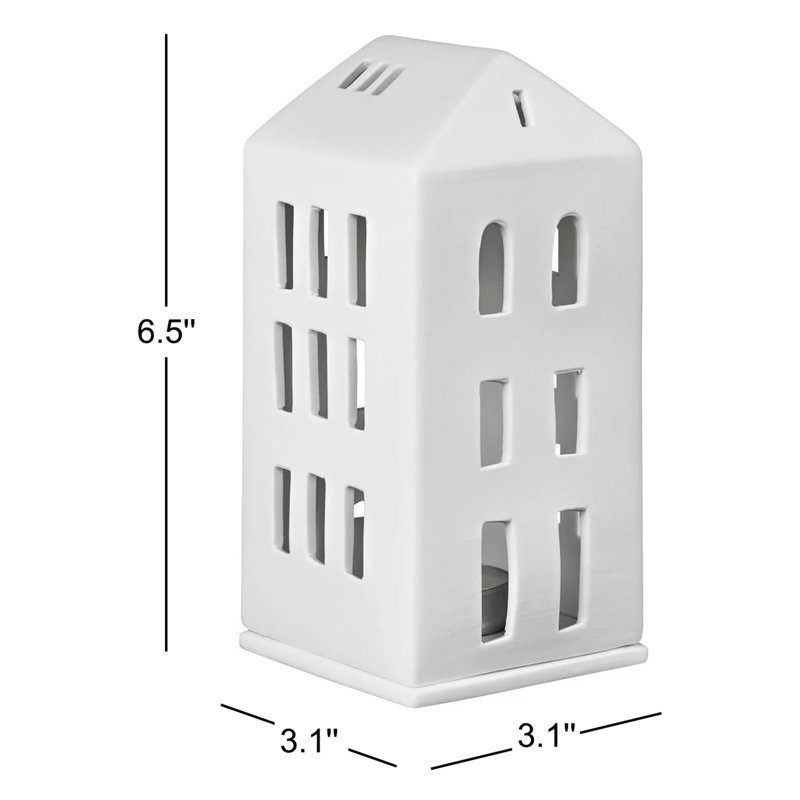 Porcelain Village House - Hipped Roof - 6.5"