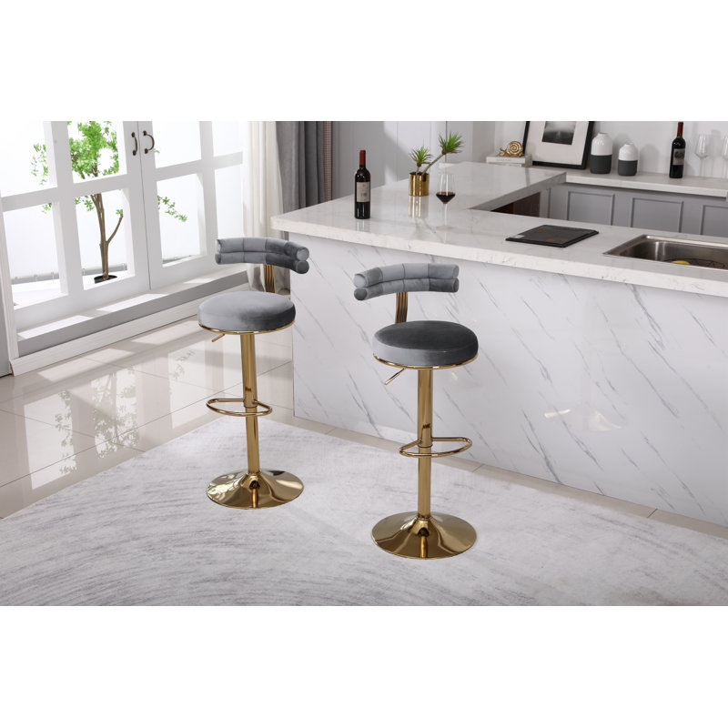 Tabouret Kyliejo, Gris