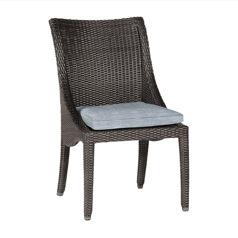 Chaise d'appoint Athena Woven - Noyer noir, Noyer noir, Chambray Rollo, Welt