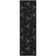 Premium Machine Washable Prisco Black Rug