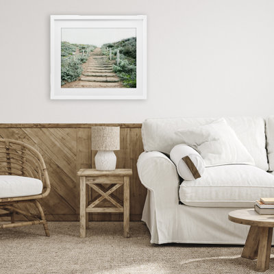 «Stairway To Heaven Path», reproduction sous verre encadrée, conception par Leah Noel Art