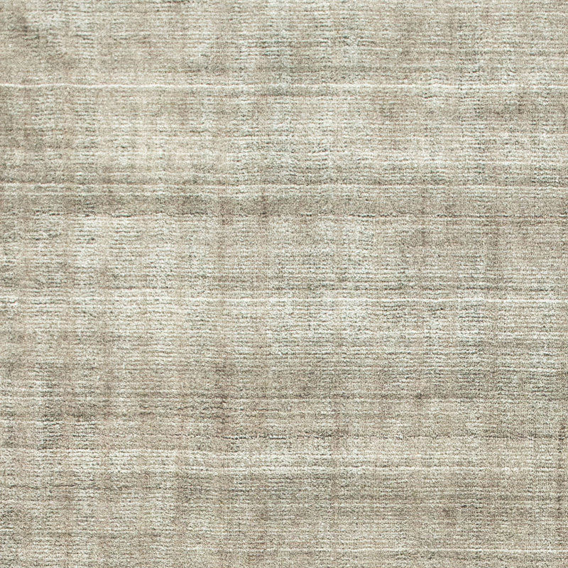 Hand Knotted Area Rug in Gray/White, Rectangle 6' x 9'