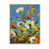 Toile naturelle avec cadre flottant