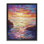 «Vibrant Abstract Ocean Sunset» encadré sur toile par Leon Devenice