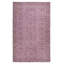 Tapis contemporain noué à la main de couleur rose 6 x 9,2 pi avec motif floral