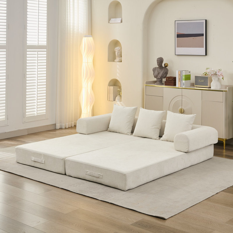 Canapé-lit pliant, canapé-lit en chenille Comfy, Beige
